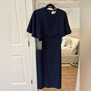 Elegant Navy Blue Women's Dress